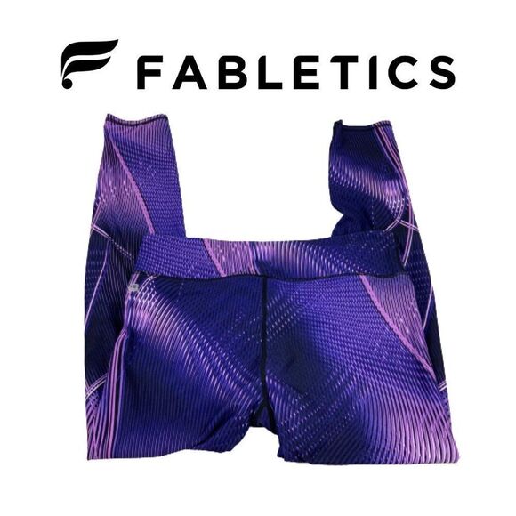 Fabletics Purple Athletic Yoga Pants. Sz L - Picture 1 of 4